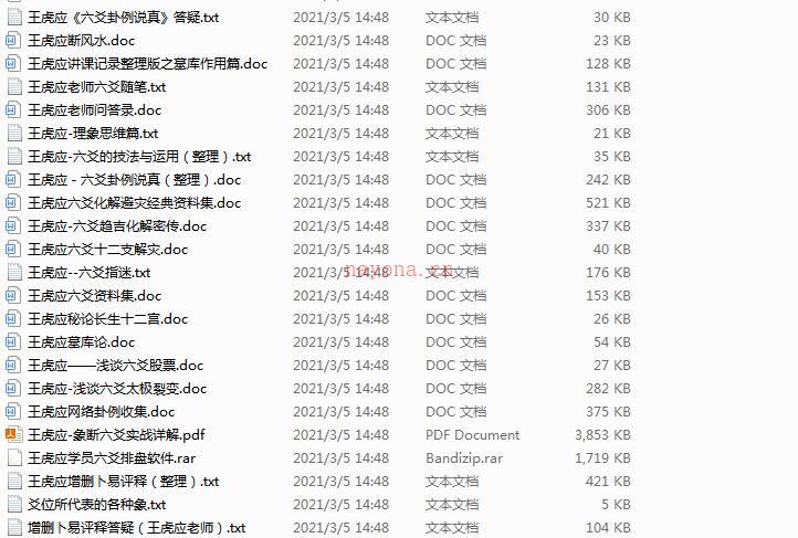 王虎应六爻资料全集百度网盘资源(王虎应六爻网上的资料)