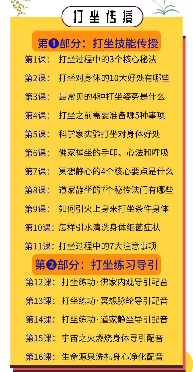 929三三居士《千古传承打坐法门净化身心》视频16集 (三三居士祛湿)