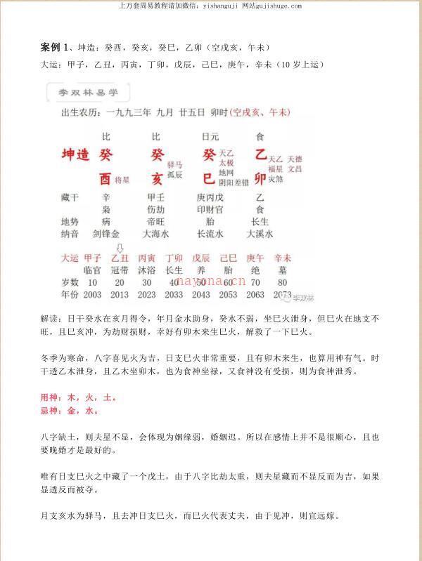 李双林命理集1-3部百度网盘资源(李双林自己的命理)