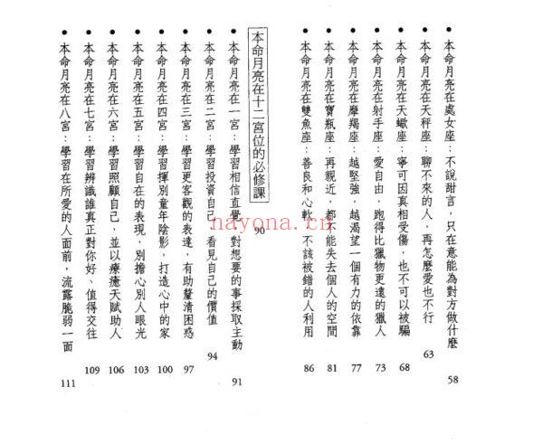 月亮推运占星全书：我的人生演化课程表PDF (月亮推运占星全书资源)