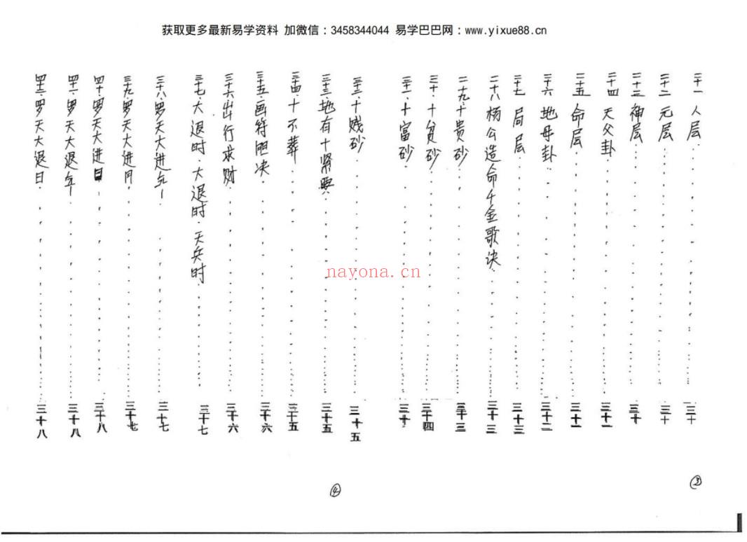 逍遥遁甲-逍遥学院家传杨公风水pdf 132页 手抄版 百度云下载(逍遥遁甲法术奇门第二十三课)