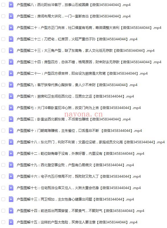 《李计忠户型风水图解系列》24例视频24集 百度云下载！