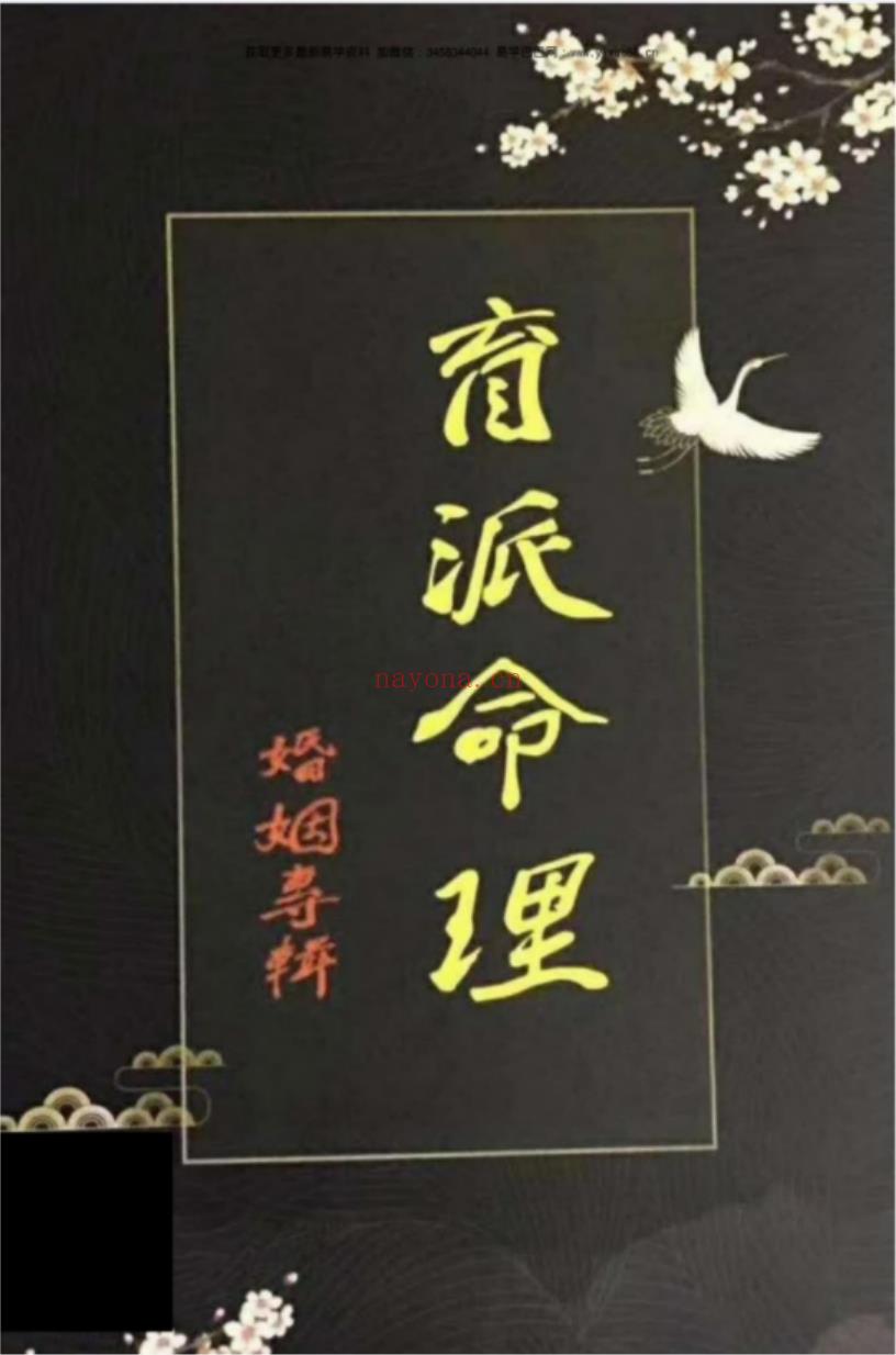 盲派命理婚姻专辑 婚姻铁口断pdf 228页 百度云下载！(道派命理婚姻)