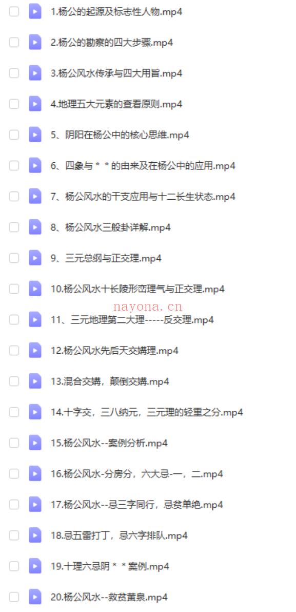 赵禹竹 杨公风水技能深化系列课 22集 百度网盘