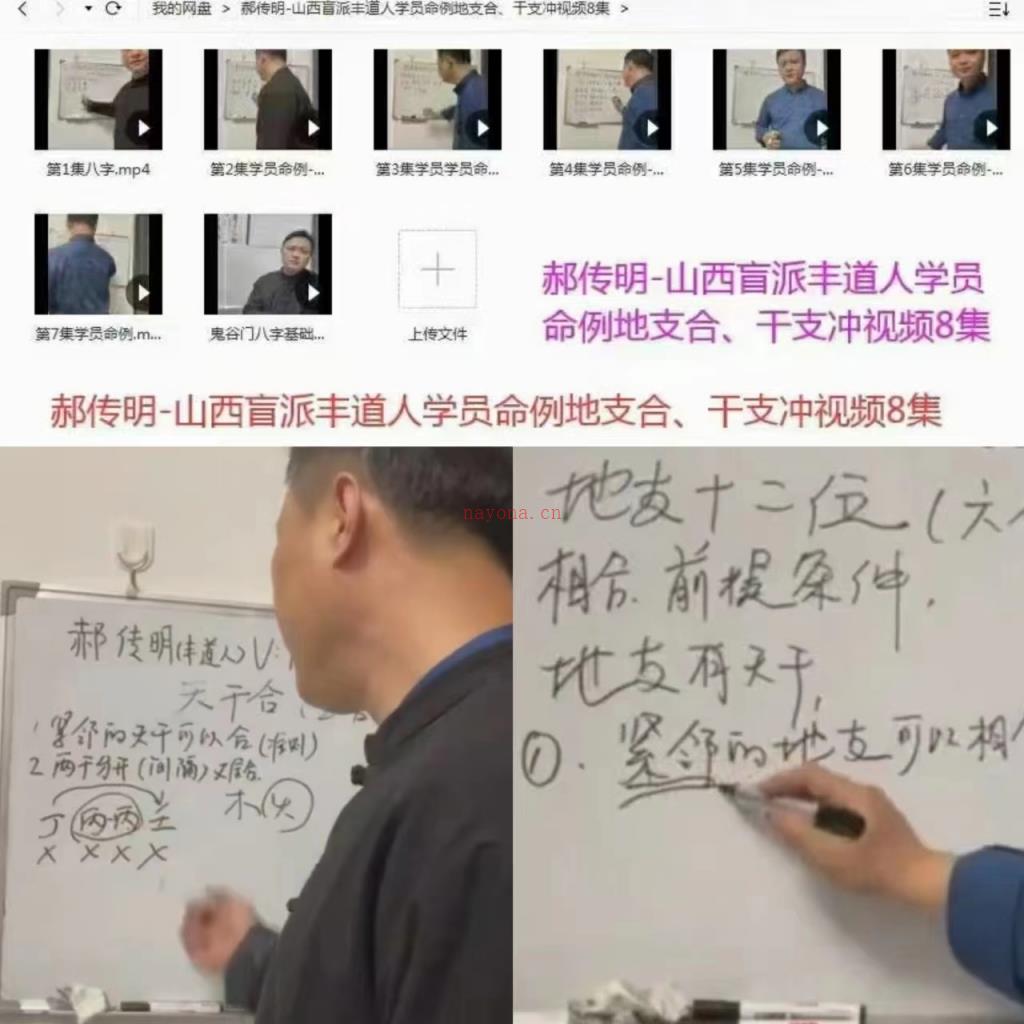 郝传明本尊讲解案例-山西盲派丰道人学员命例地支合、干支冲视频八集百度网盘资源