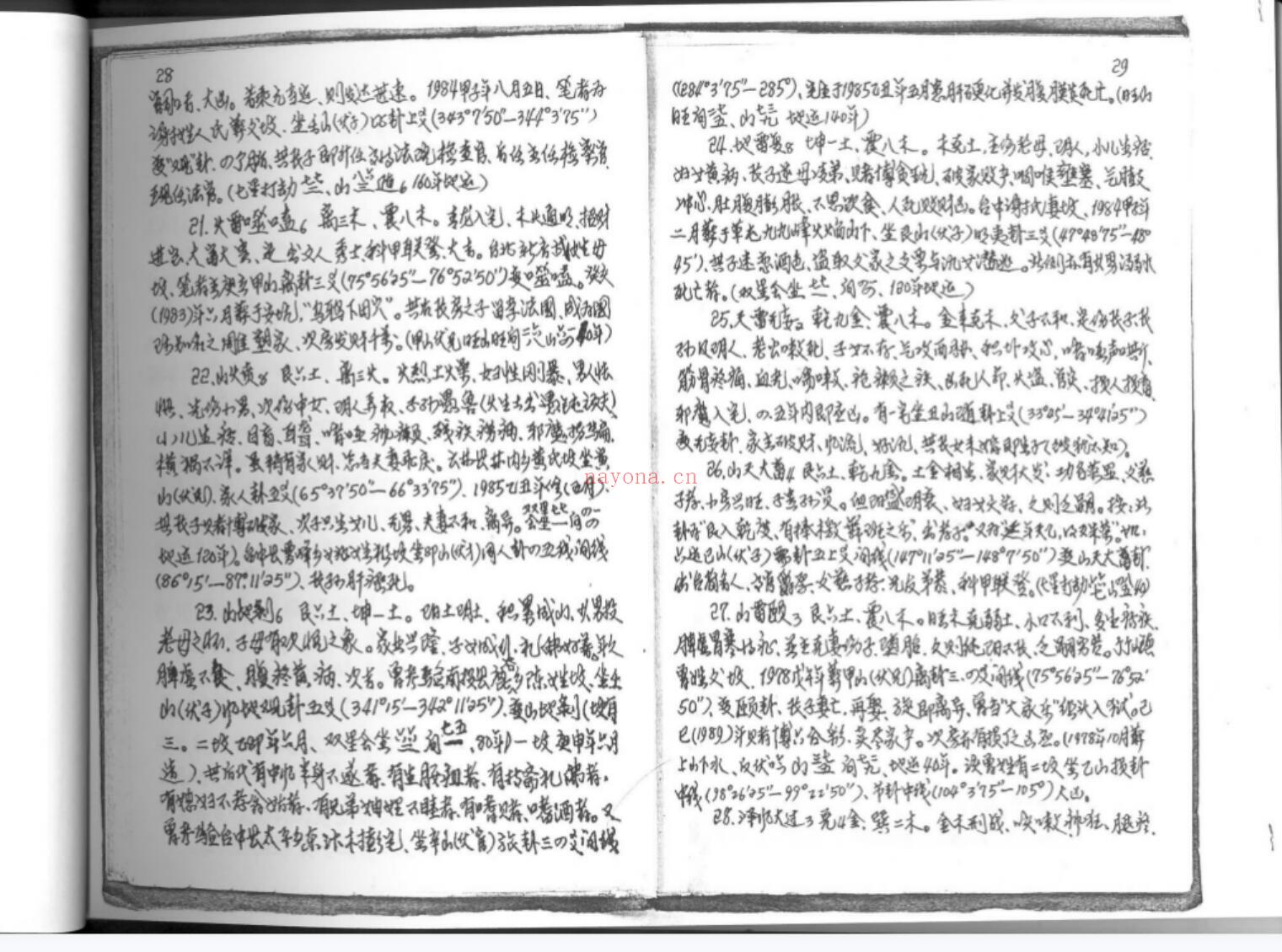 罗经生死门秘本.pdf 钢笔手抄 玄空大卦择日法 抽爻换象变运法(罗经生死门秘本)