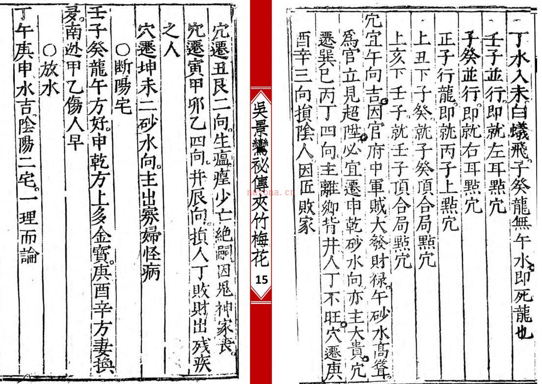 《新刊宋国师吴景鸾秘传夹竹梅花院纂》百度网盘资源(宋国师吴景鸾表)