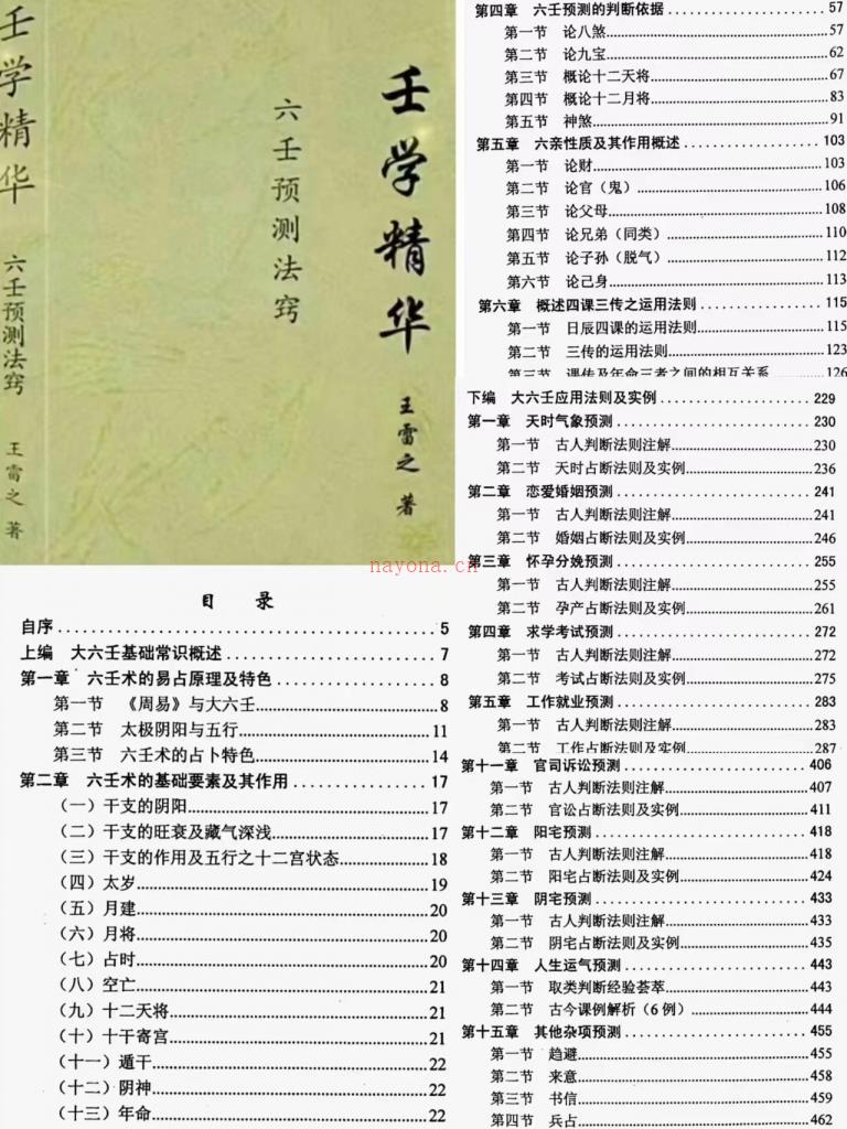 王雷之高清《壬学精华》电子版487页百度网盘资源