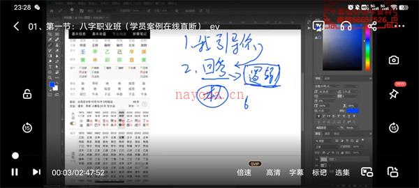 民间盲派八字视频课程48集】百度网盘资源(大道至简民间盲派八字象法)