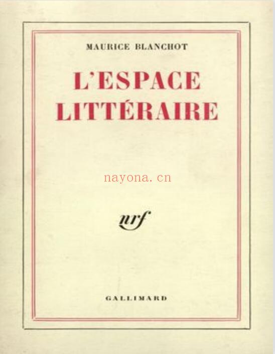 L'Espace littéraire