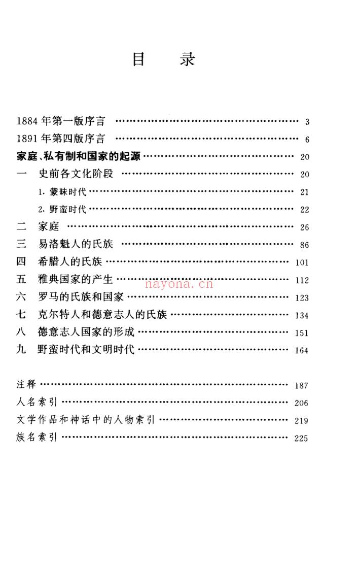 《家庭、私有制和国家的起源》扫描版本截图（点击放大）