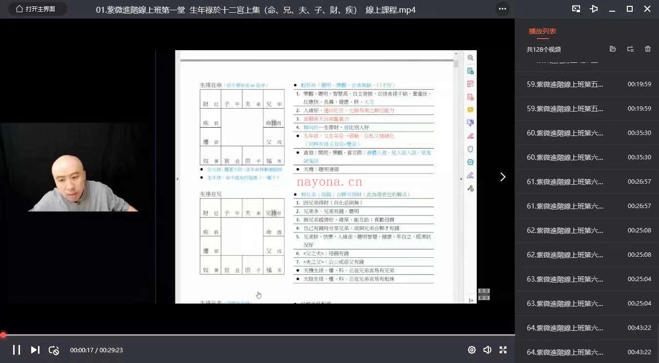 陈明业紫微斗数视频课程(2023版)无相阁紫微解密