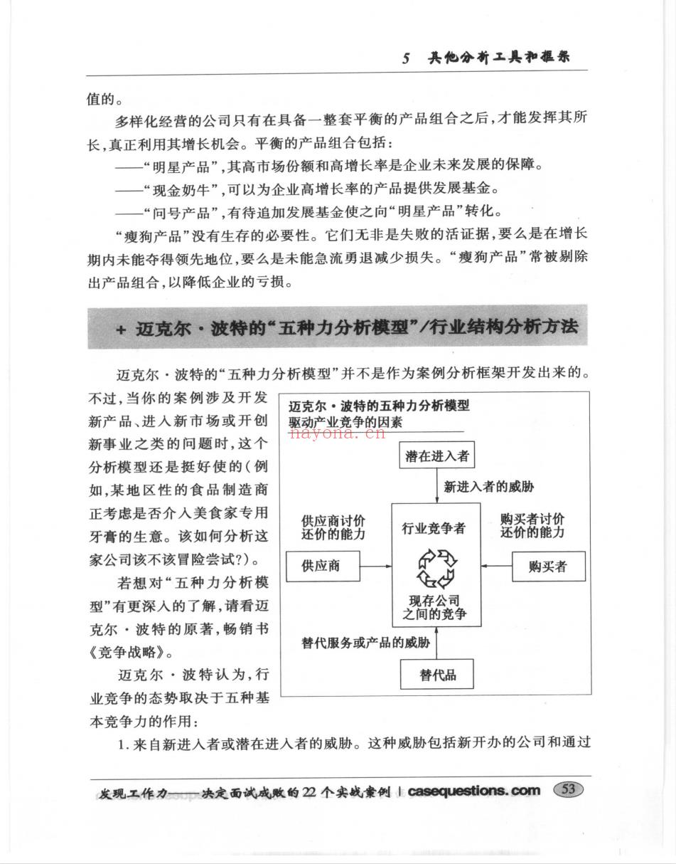 《发现工作力：决定面试成败的22个实战案例》 - 马克P.科森提诺（Marc P Cosentino）Case in Point: Complete Case Interview Preparation (发现工作力 百度网盘)