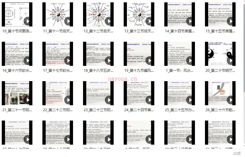 清源阴阳派风水高级 视频课程共35集插图2