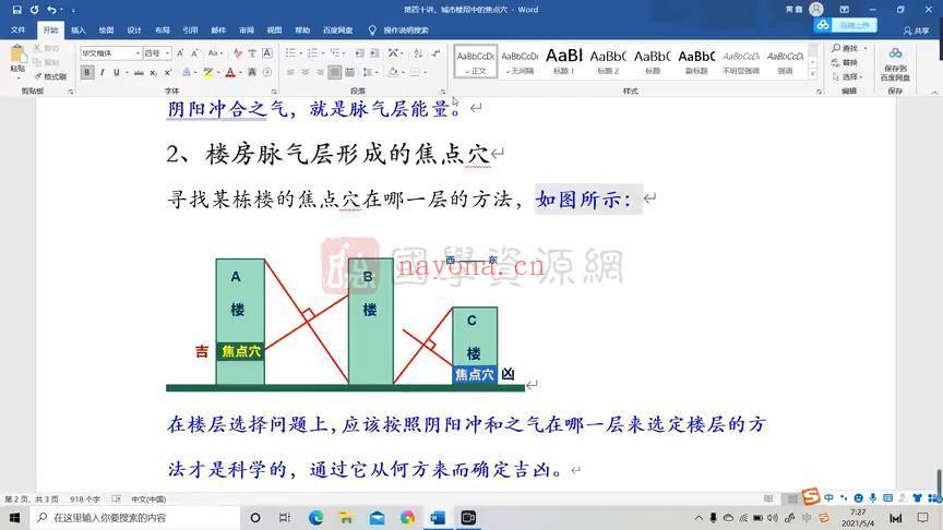 黄鑫讲吕文艺吕氏风水课程视频54集（约19.5小时）百度网盘分享，