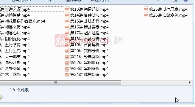 袁燊《梅花易数决策学》视频26集（约4小时）百度网盘分享(梅花易数体用总决)