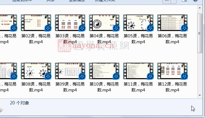 文玥梅花易数视频课程20集（约4.5小时）百度网盘分享(文玥梅花易数精讲)