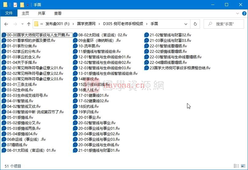 国学大师倪可亲授神奇的掌纹手相速成视频+手面视频课程(国学大师倪可亲授《神奇的八字命理速成》)