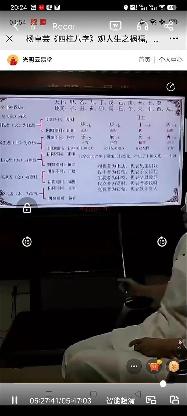 夏光明弟子德芸杨卓芸《四柱八字》观人生之祸福百度网盘资源