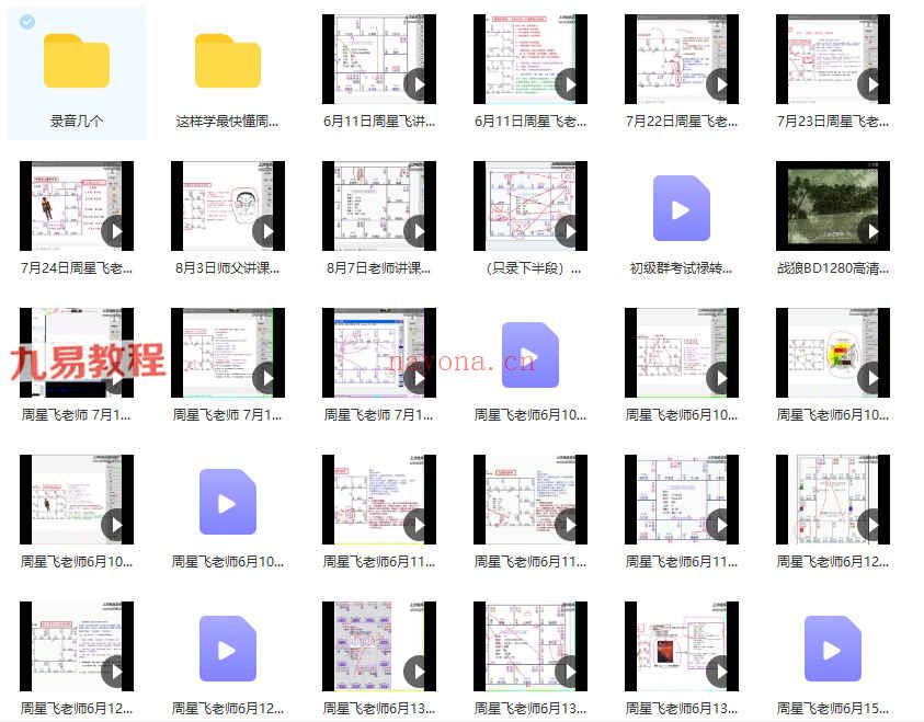 周星飞紫微斗数课程视频+录音112集 百度云下载！(周星飞紫微斗数教学)