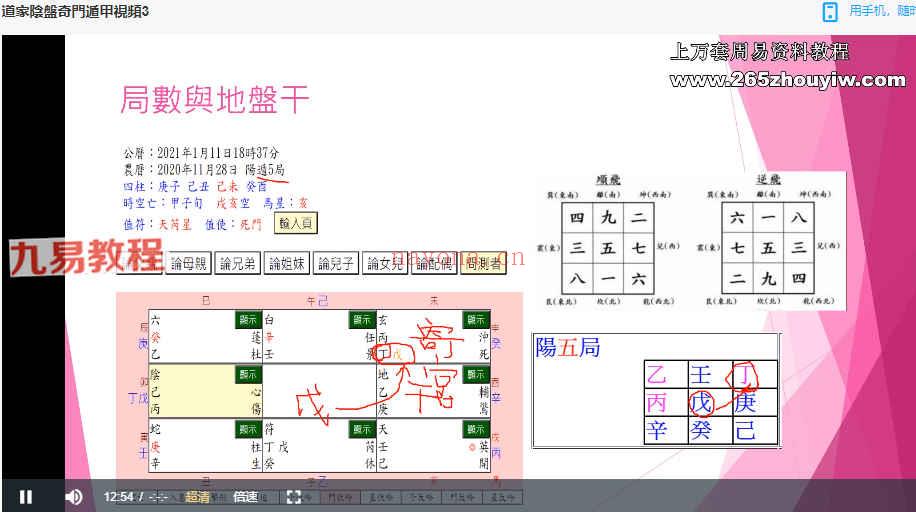 杨国正阴盘奇门调理班课程视频+图片 百度云下载！