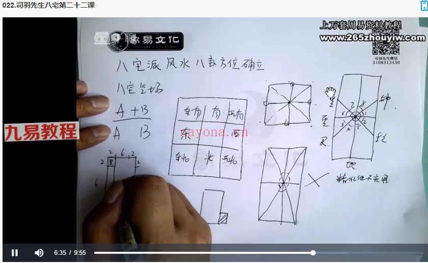 司羽先生八宅风水-实战案例化解《八宅风水》课程全视频275集(司羽先生八宅风水书)