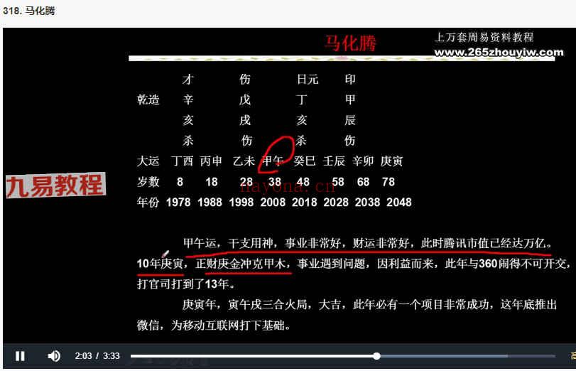 张伟光道家八字实战课程视频合集320集 百度云下载！(张伟光八字排盘软件下载)