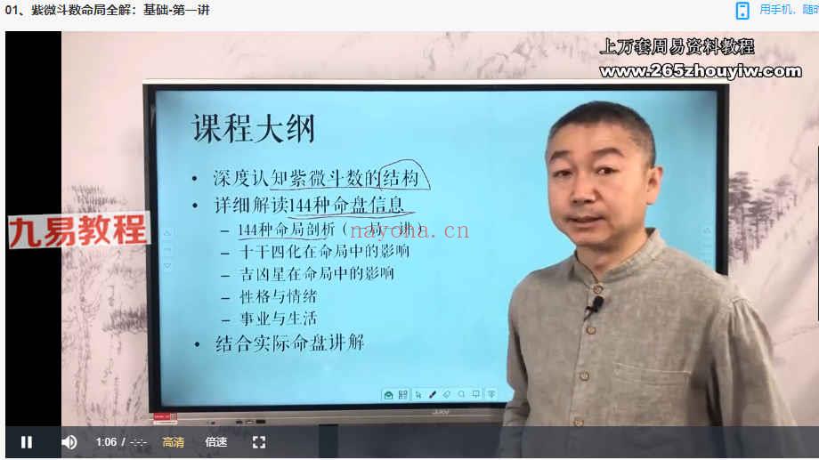 彭心融《紫微斗数命局全解》视频课程74集 百度云下载！(彭心融 紫微斗数)