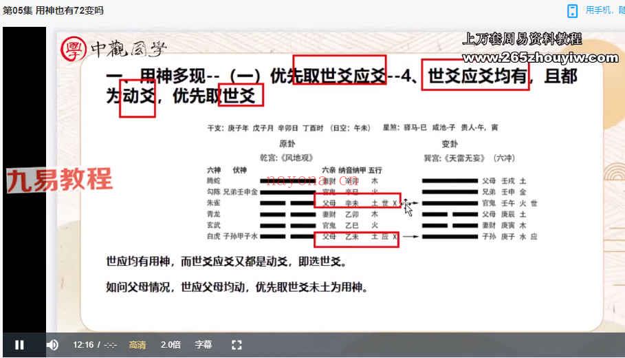 付刚六爻占卜入门到精通课程视频9集 百度云下载！