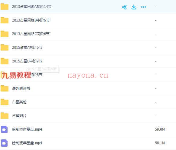 Nana占星课2013-2015年课程视频+资料pdf 百度云下载！(Nana占星课怎么样)
