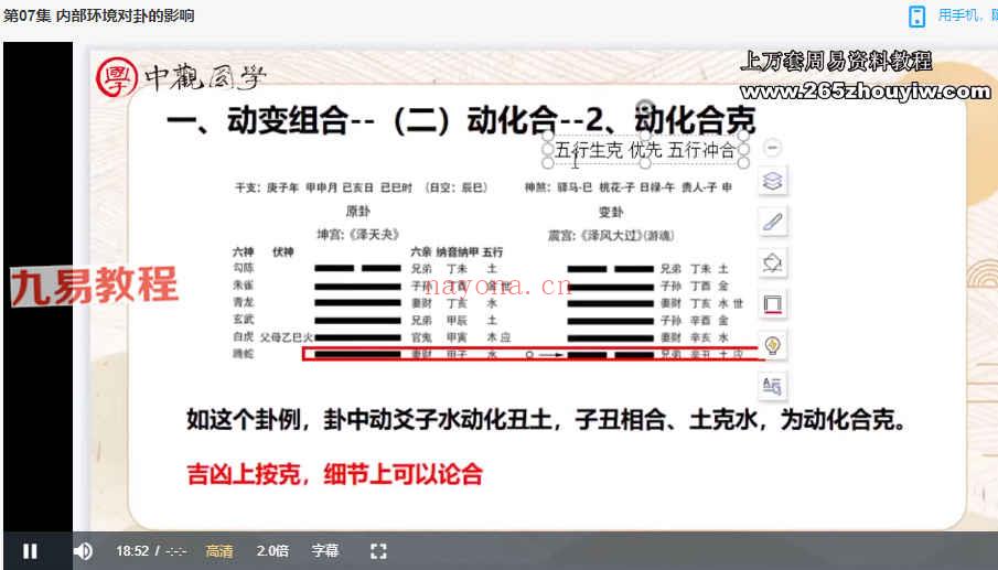 付刚六爻占卜入门到精通课程视频9集 百度云下载！