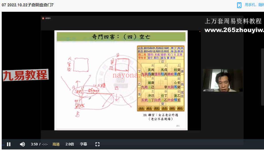 翁子奇阴盘奇门全阶课程十集视频+课件讲义pdf 百度云下载！