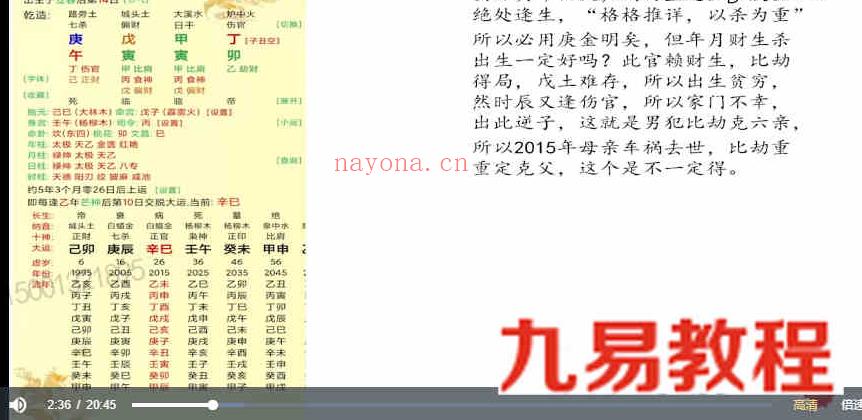 郝传明老师 东北系民间命理父母篇5集视频+命理授课资料pdf 百度云下载！