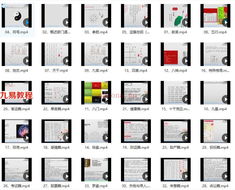 忠易堂奇门遁甲终身班41集视频 百度云下载！(言易堂奇门遁甲)