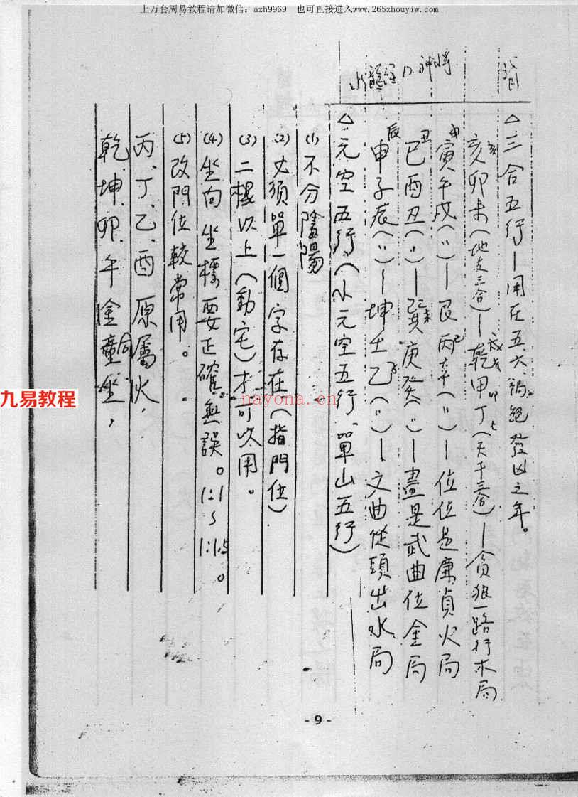 汤森：后天派阳宅风水职业秘诀讲义 147页.pdf     百度云下载！(汤森阳宅必用)