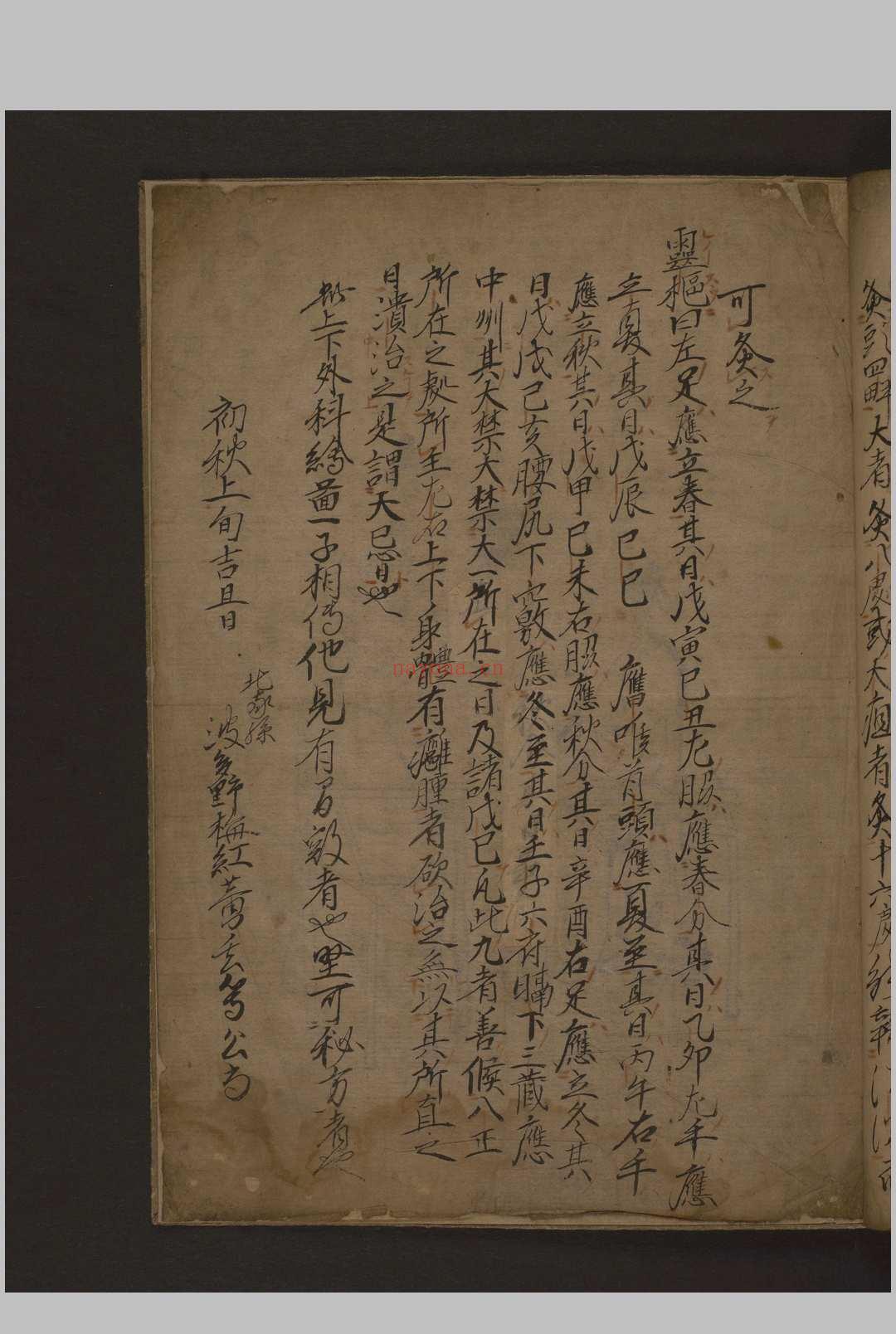 瘤痘图说 彩色抄本 1600年