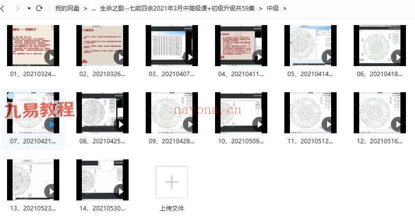 生命之歌-七政四余2021年3月中高级课+初级升级共59集视频(生命之歌七政四余水平)