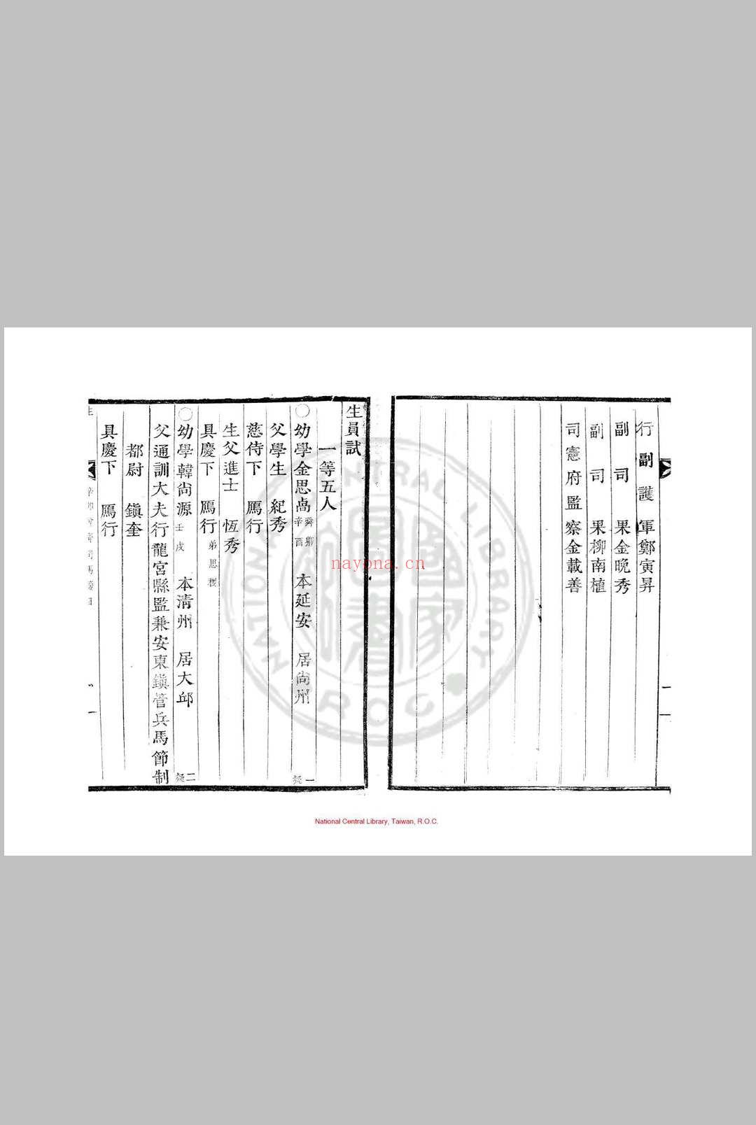 上之即祚二十九年辛卯庆科增广司马榜目 清光绪二十八年(朝鲜光武六年, 1902)朝鲜内阁活字本