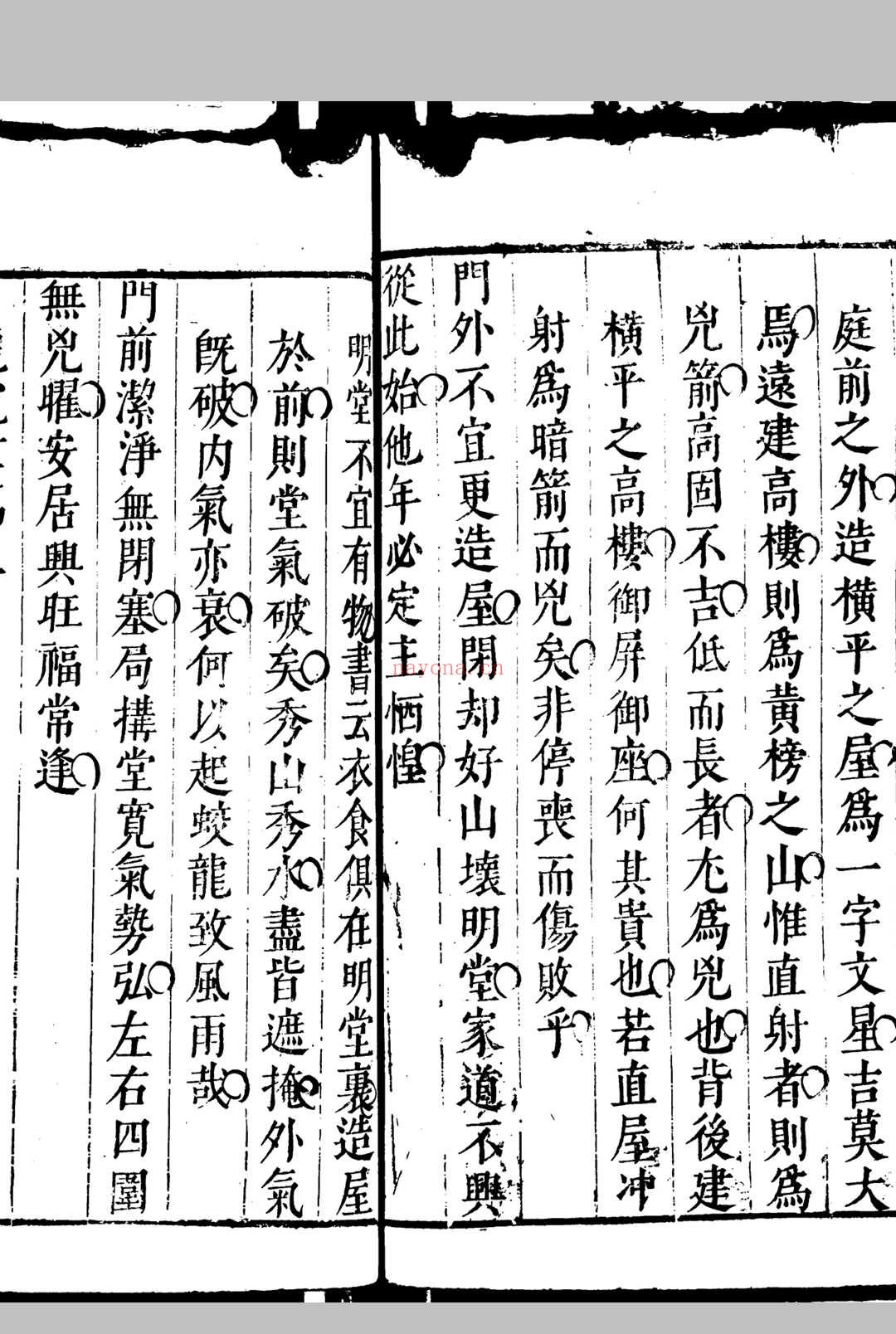 阳宅秘传三书 庄起元 明天启2年[1622]