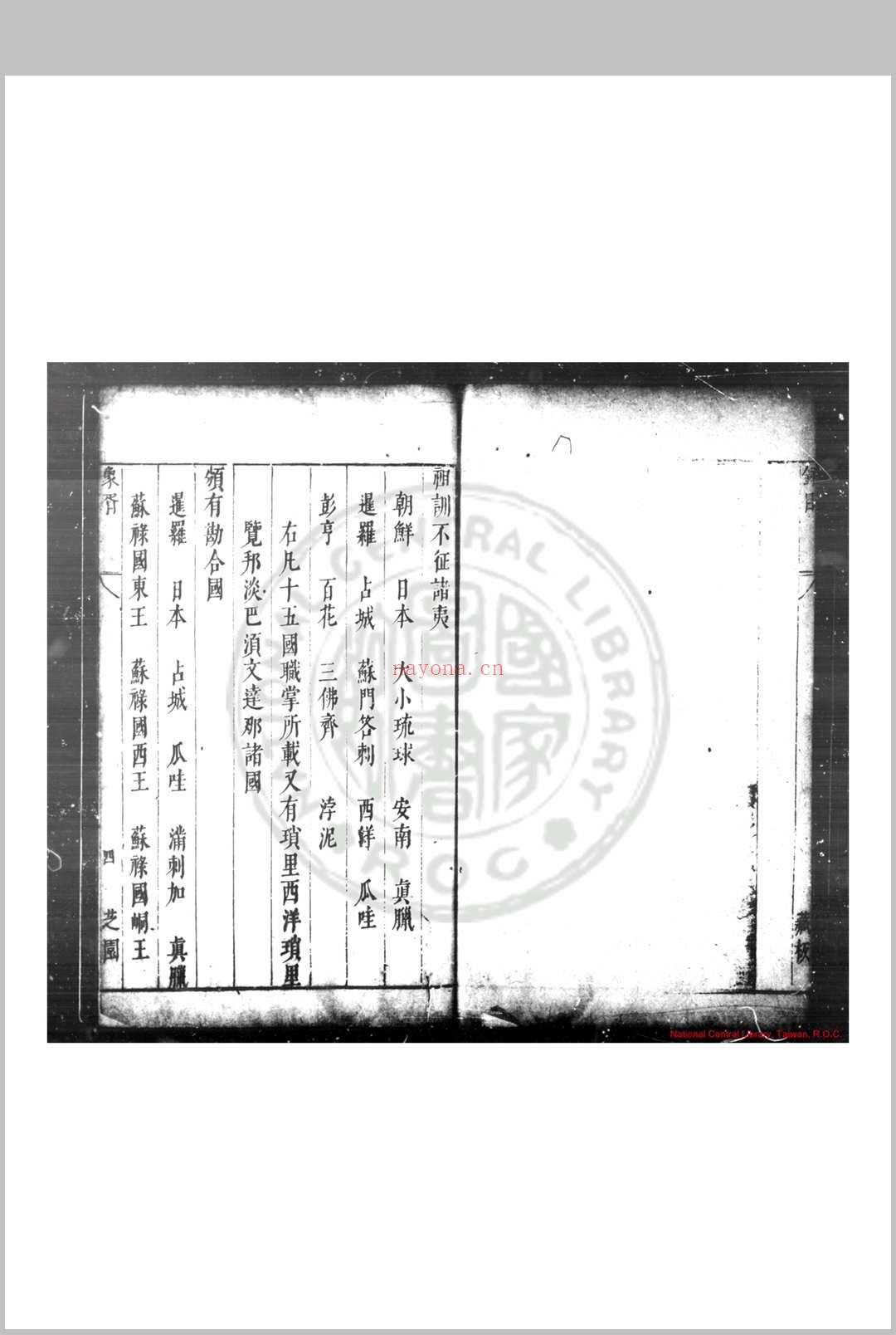 皇明象婿录 (明)茅瑞徵撰 明崇祯间(1628-1644)归安茅氏原刊本