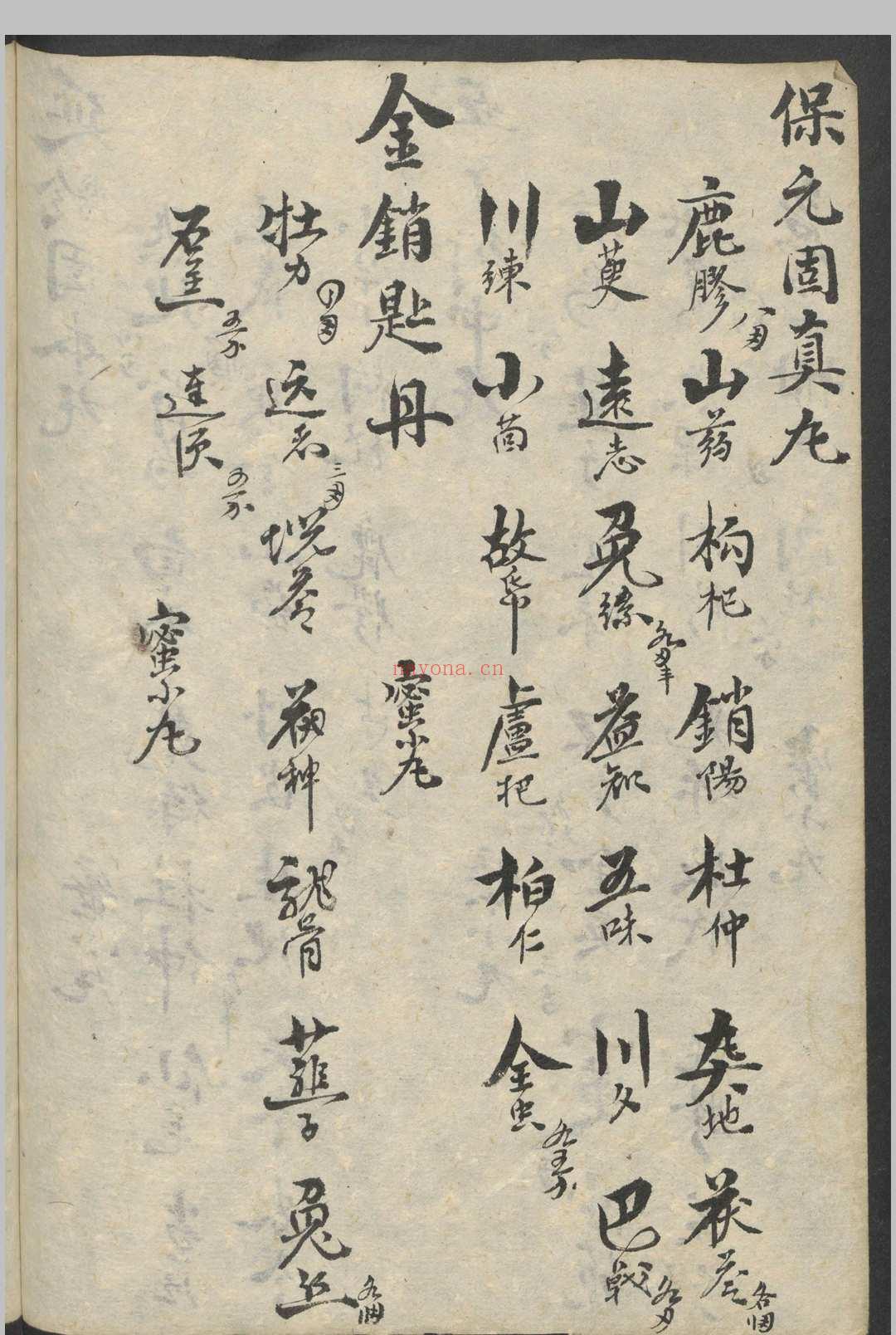 丸散药方   1900