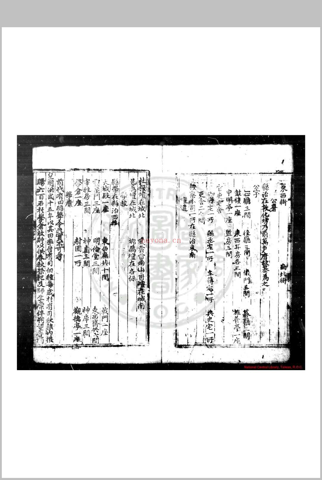 颍川郡志 (明)陈琏纂修 明永乐癸巳(十一年, 1413)刊本