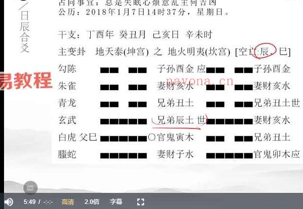 孔明老师《六爻内部班理象高级课》16集视频 百度云下载！