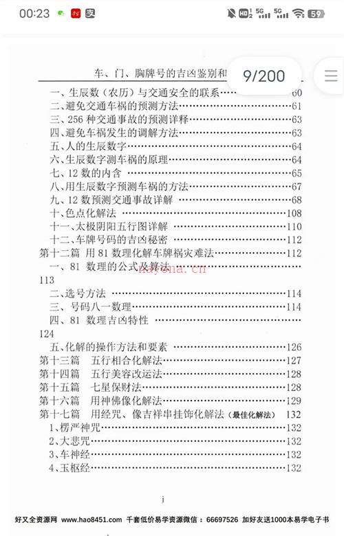 汤细加-车门胸牌号的吉凶鉴别与化解.pdf 200页百度网盘资源