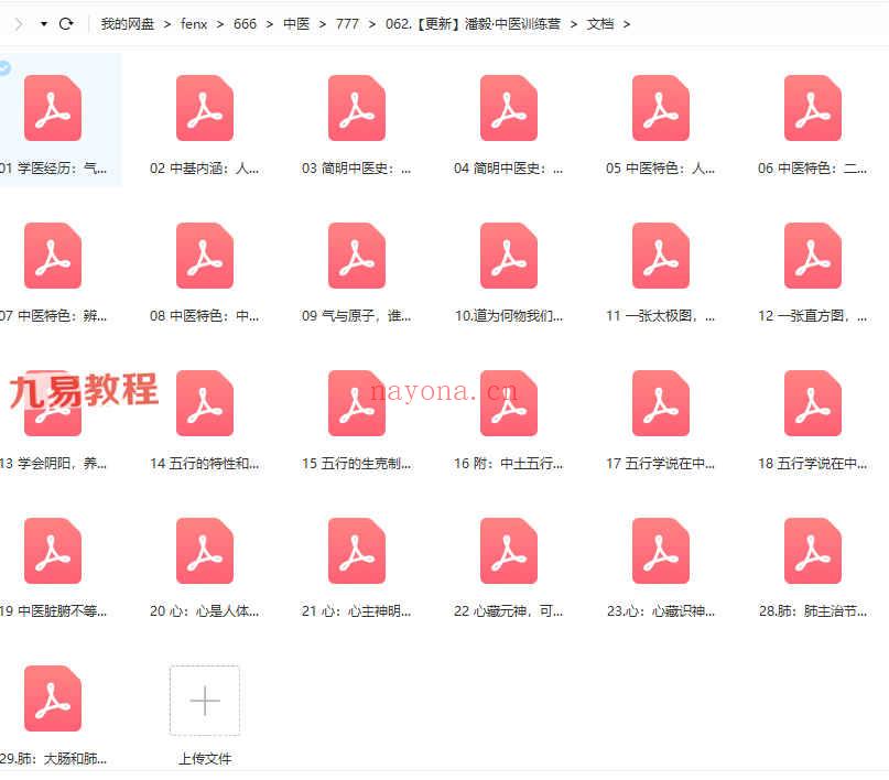 潘毅·中医训练营视频37集+29个文档pdf 百度云下载！(潘毅周易与中医)