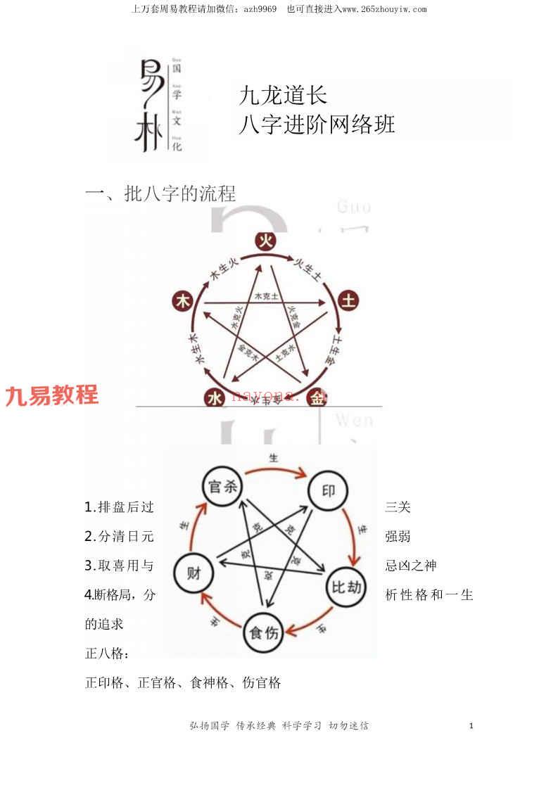 九龙道长网络班第1-47课笔记PDF电子书 142页 百度云下载！(九龙道长的980元网络课)