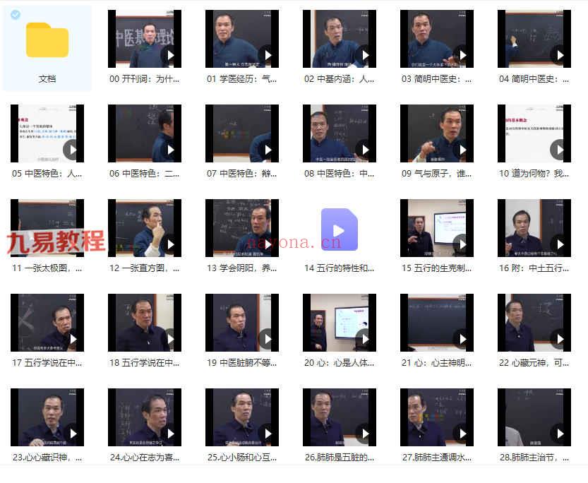 潘毅·中医训练营视频37集+29个文档pdf 百度云下载！(潘毅周易与中医)