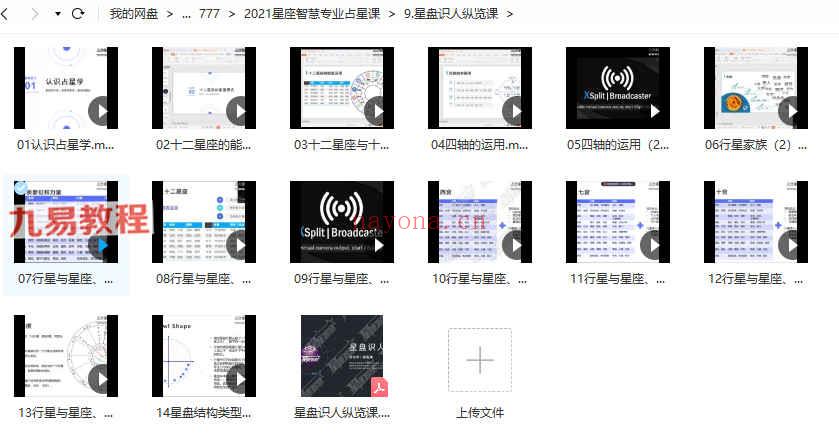 2021星座智慧专业占星课程10套视频+资料pdf 百度云下载！(智慧非凡的三大星座)