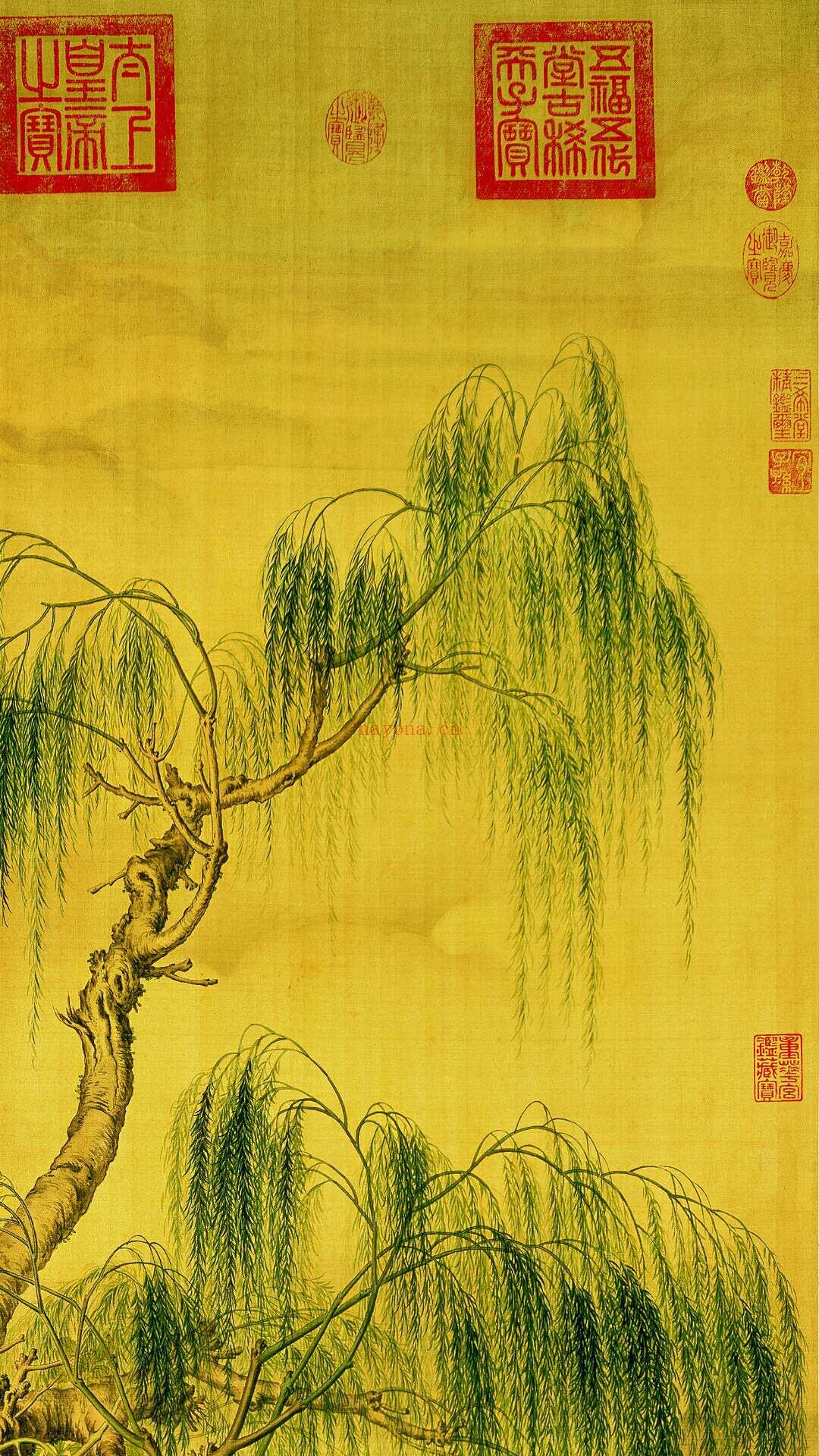 清 郎世宁 八骏图 代绢绢本139×80