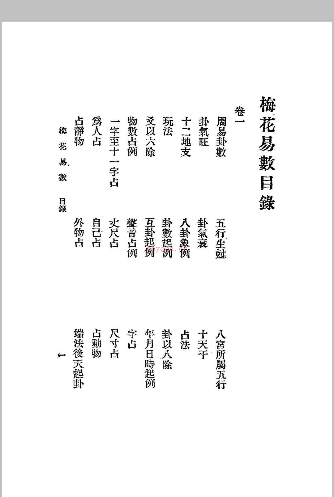 梅花易数.1925年.文明书局 (梅花易数必背口诀)